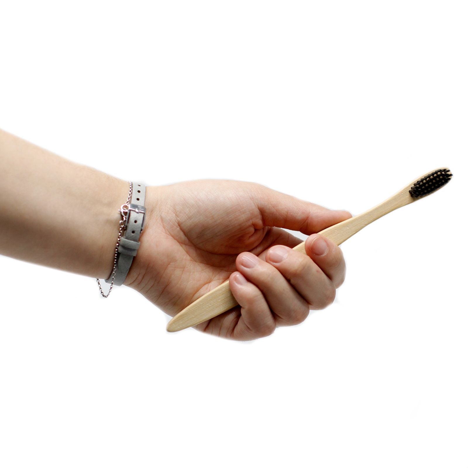 Bamboo Toothbrush Charcoal Medium Soft for Eco Friendly Care
