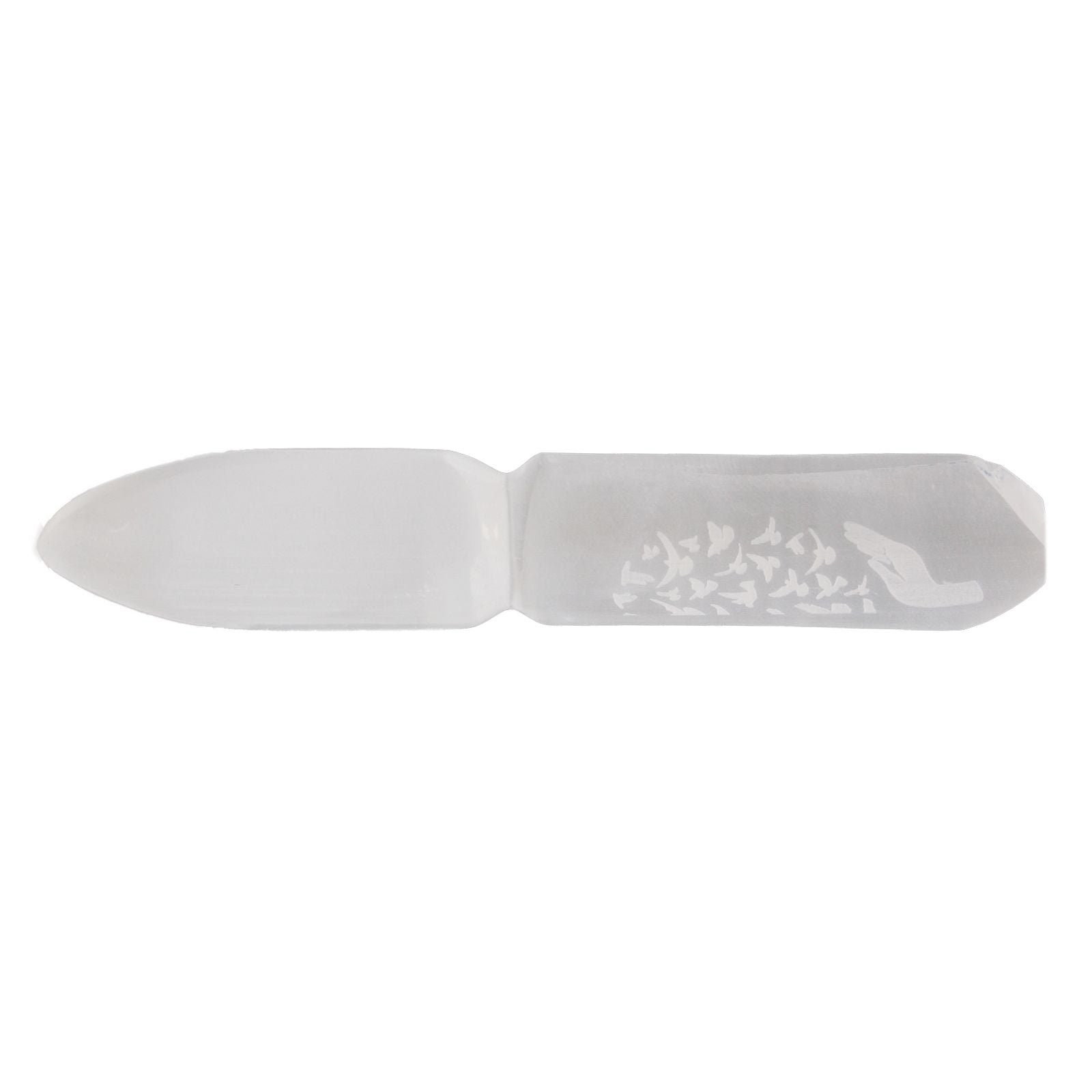 Selenite Ritual Knife for Ceremonial Use to Release Bonds