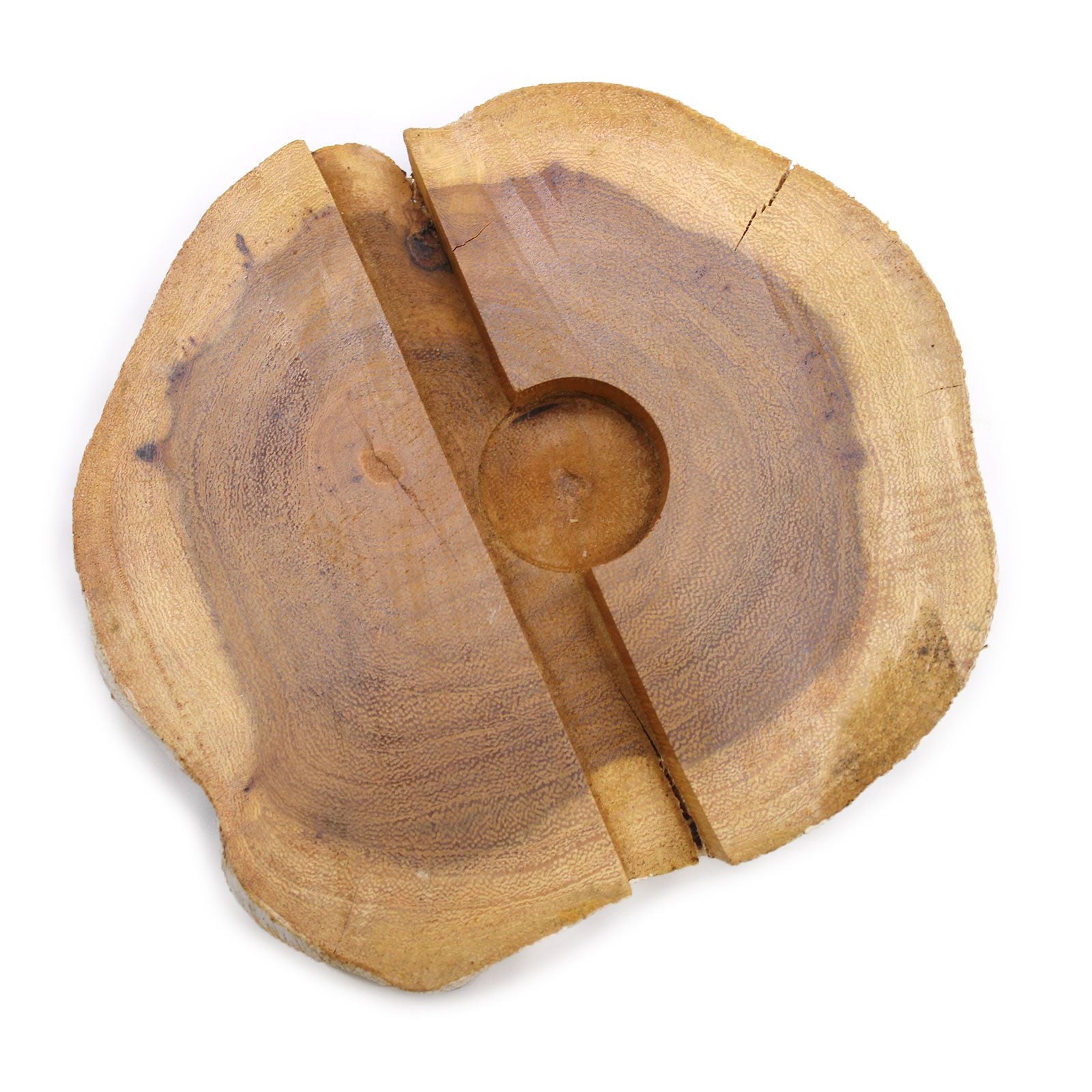 Lrg Gamal Wood Phone Holder with Whitewash Finish for Modern Decor
