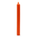 Rustic Orange Solid Colour Dinner Candles Pack of 5 for Dining