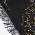 Ancient Witch Pendulum Divination Cloth with Sun Face Design