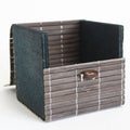 Elegant Single Box Slatted Bamboo Gift Box for Candles and More