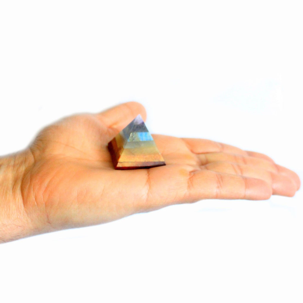 Chakra Pyramid 30 35mm for Energy Balance and Harmony in Your Space