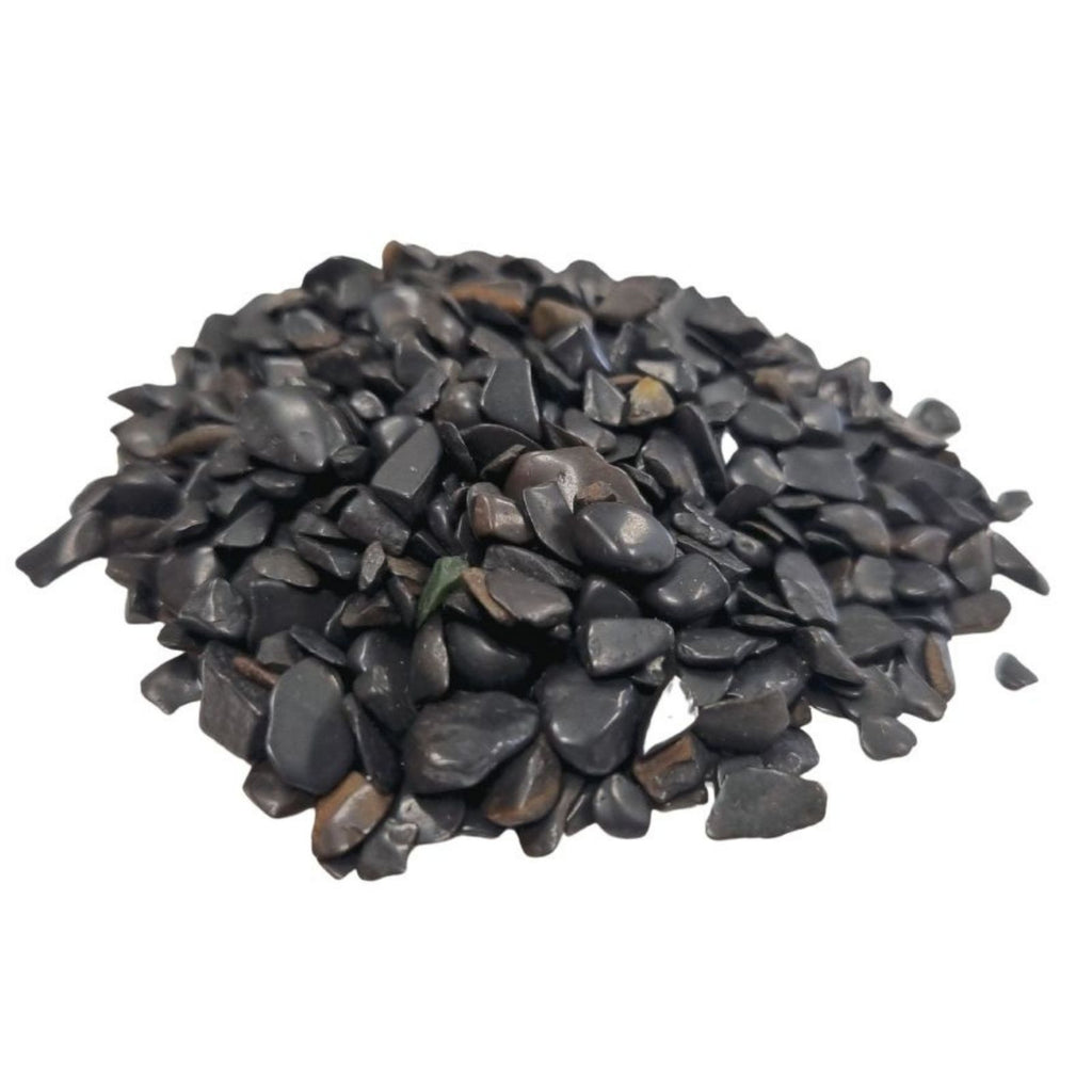 Black Tourmaline Gemstone Chips Bulk 1KG for Decorative Projects