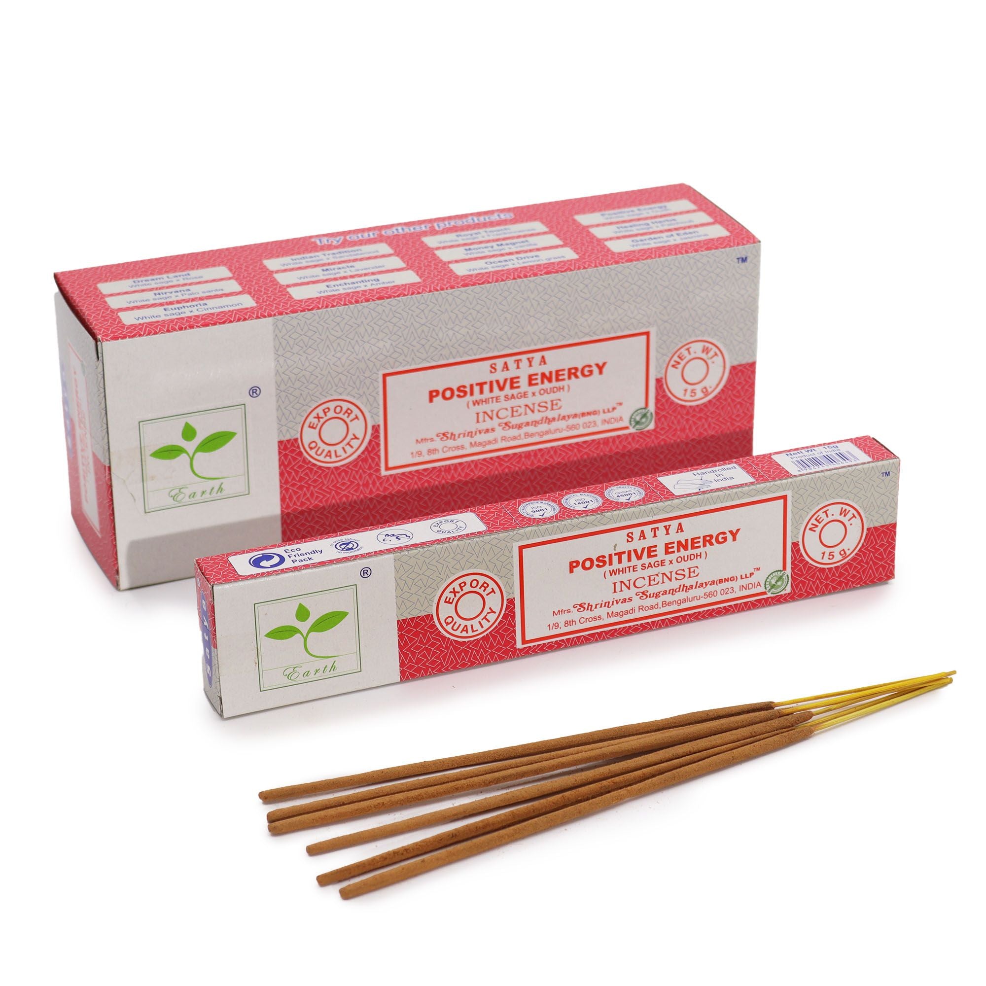Satya Incense 15gm Nirvana with White Sage and Palo Santo Sticks