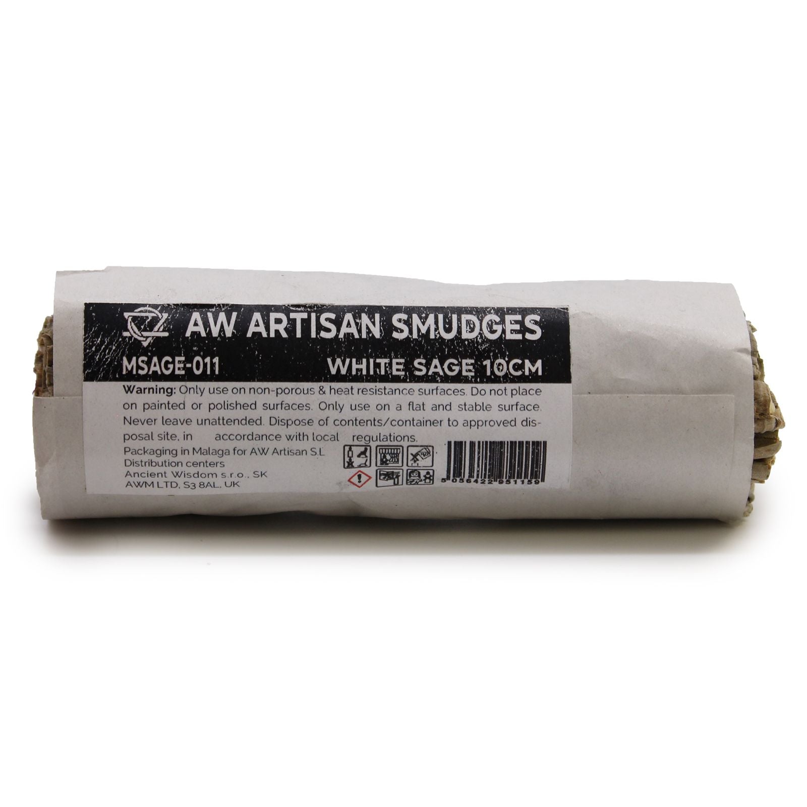 White Sage Smudge Stick 10cm for Cleansing and Purifying Spaces