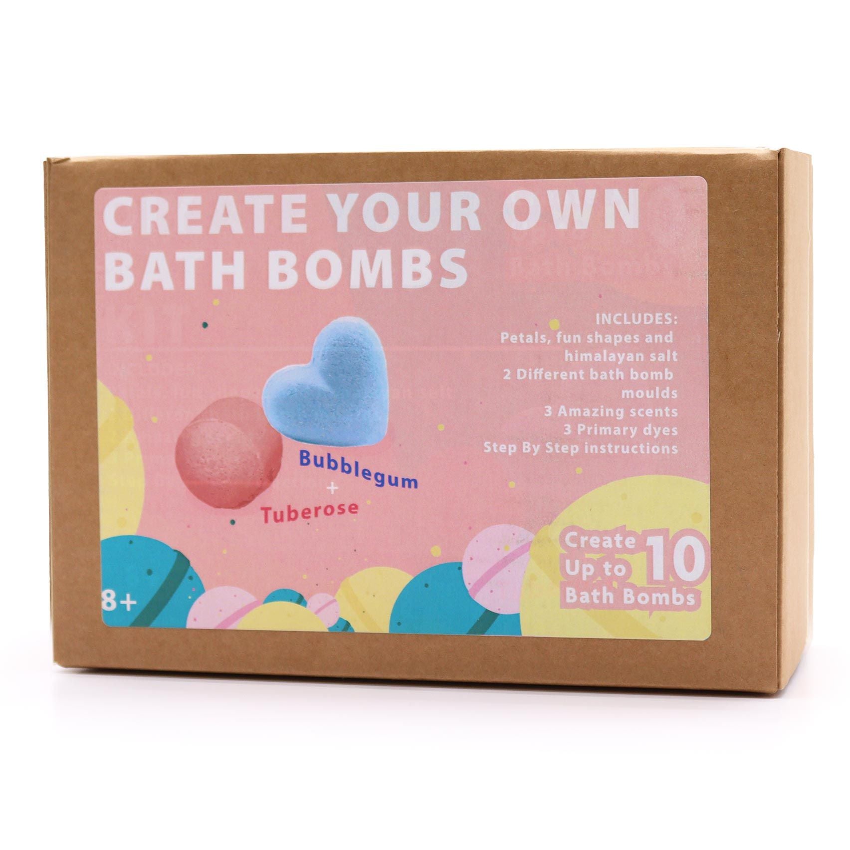 DIY Bath Bomb Kit Create Rose and Bubblegum Scented Bombs at Home