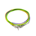 Waxed Pendant Cord 2mm x 55cm in 10 Vibrant Colours for Jewellery