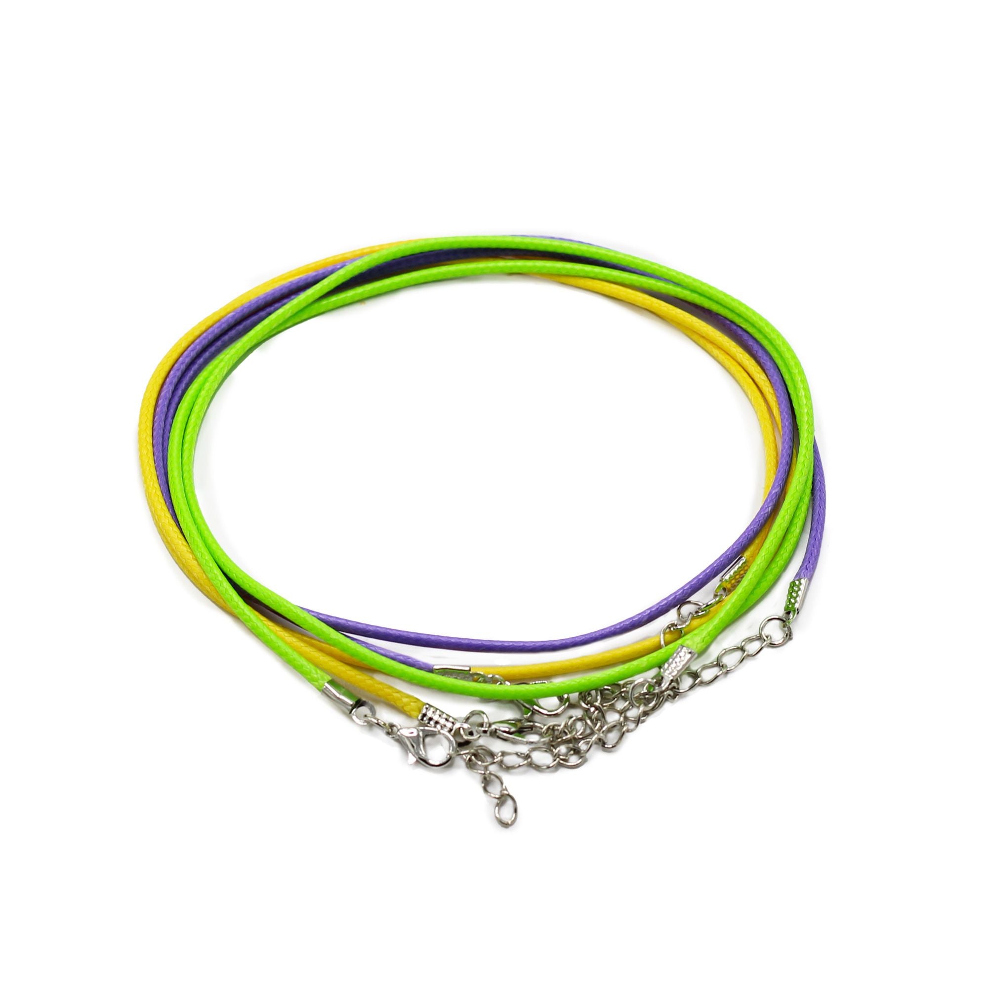 Waxed Pendant Cord 2mm x 55cm in 10 Vibrant Colours for Jewellery