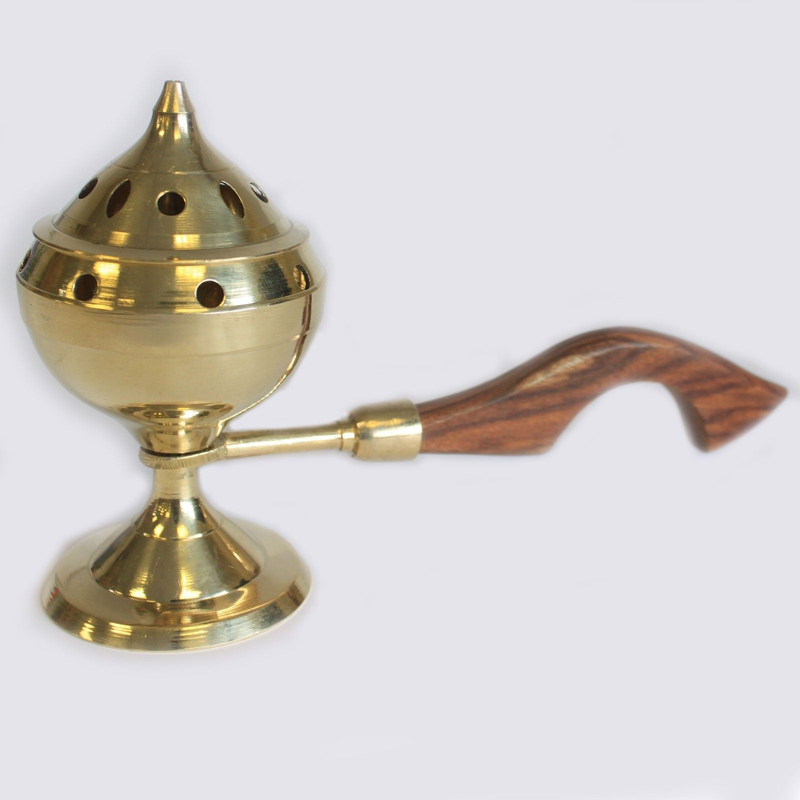 Plain Censer Burner for Incense Cones and Charcoal Use in Brass