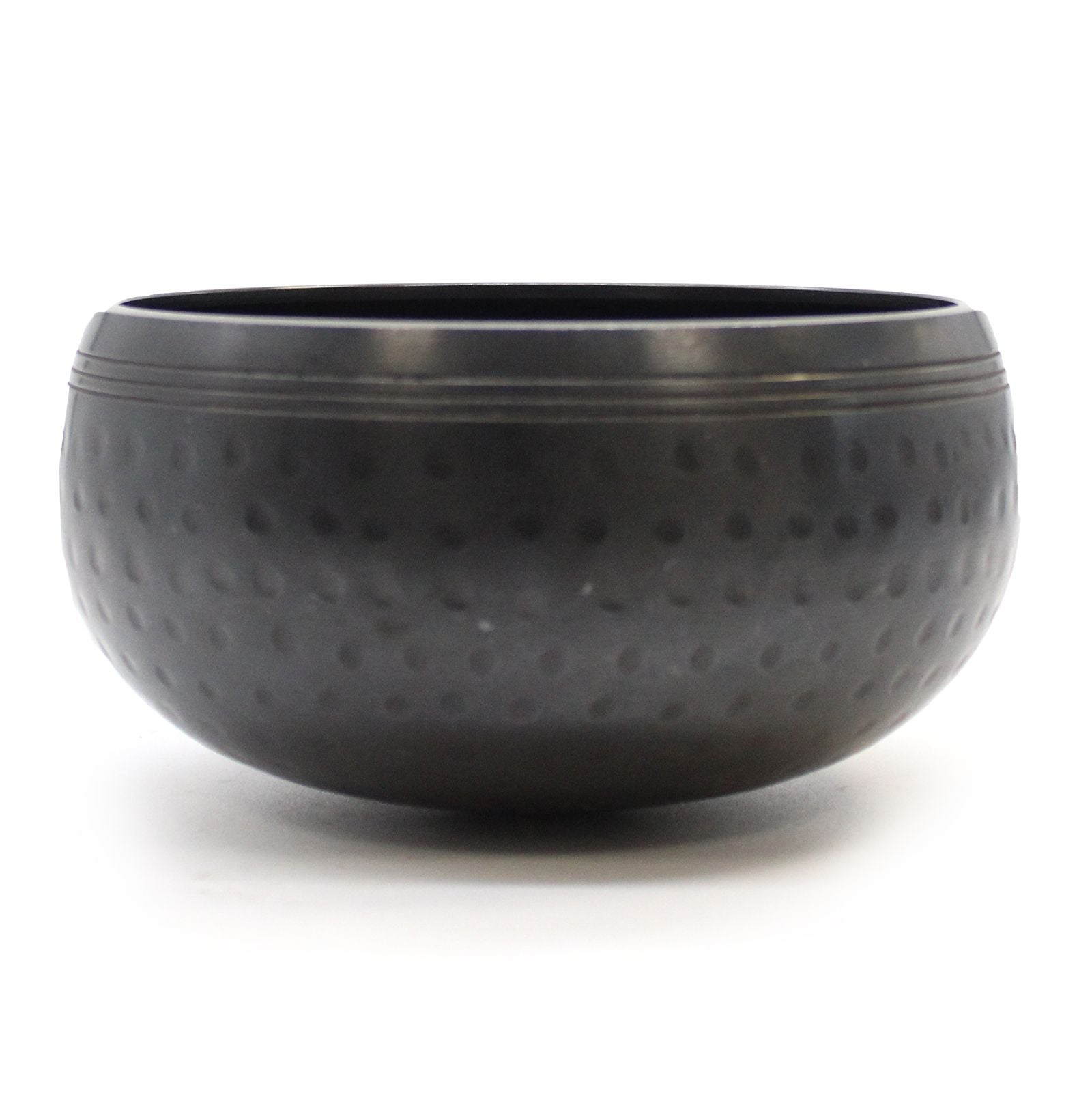 Small Black Beaten Bowl 14cm for Sound Practice and Meditation