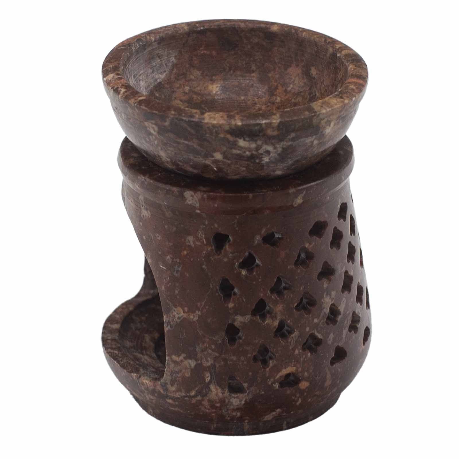 Small Soapstone Oil Burner 8cm Classic for Home Fragrance