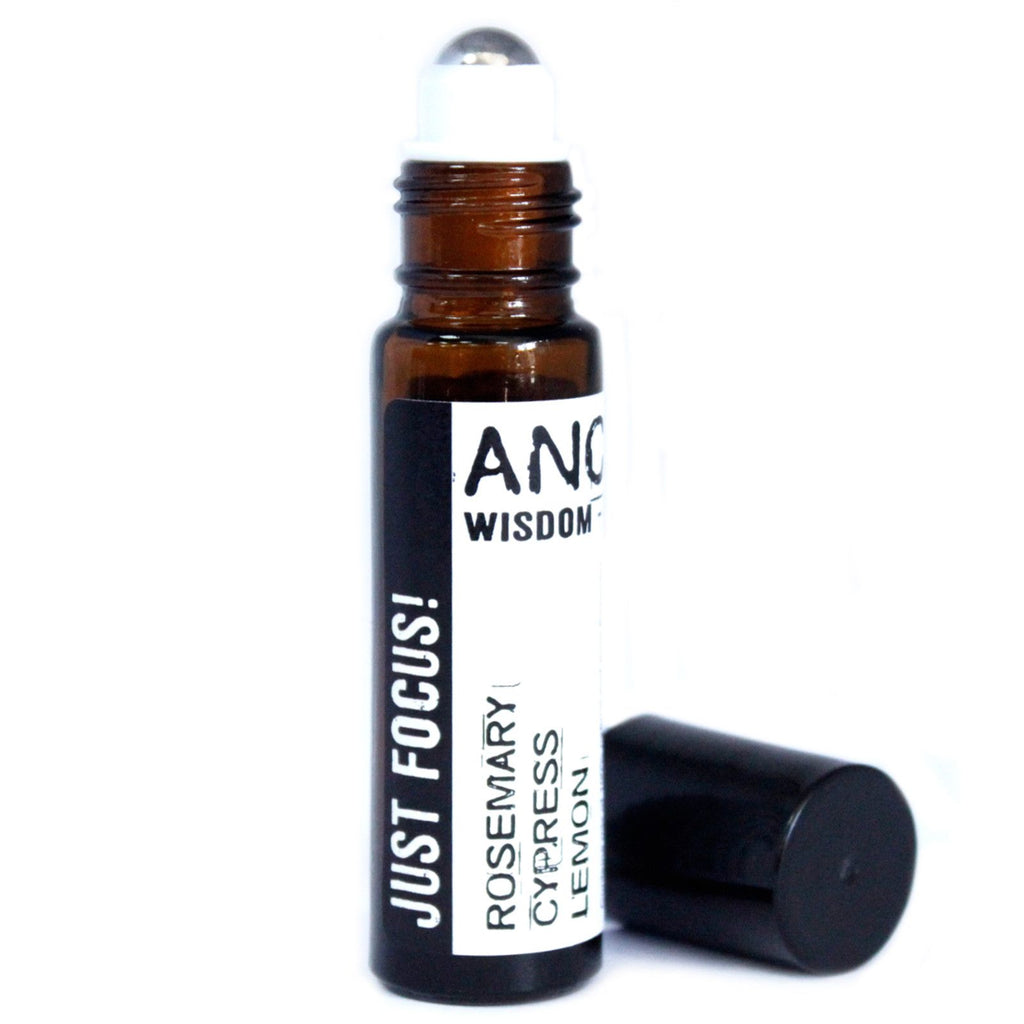 10ml Roll On Essential Oil Blend Just Focus for Daily Energy Boost