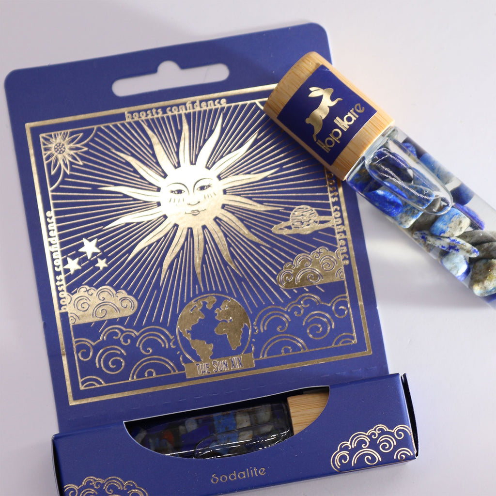 HH Tarot Roll On The Sun with Sodalite for Personal Fragrance