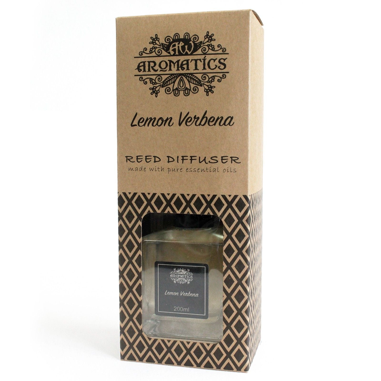 200ml Lemon Verbena Essential Oil Reed Diffuser for Fresh Aroma