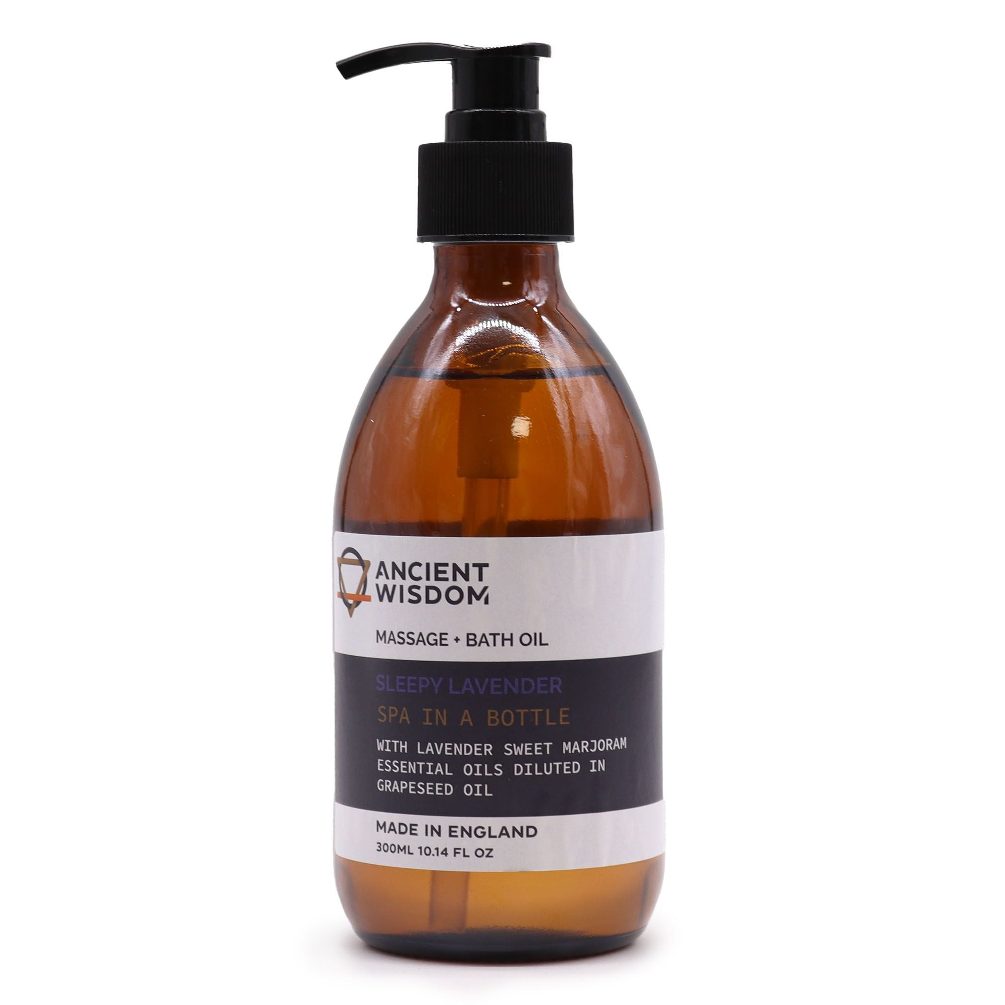 Sleepy Lavender Aromatherapy Massage and Bath Oil 300ml Bottle