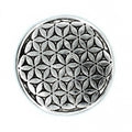 Polished Aluminium Flower of Life Incense Holder 11cm for Decor