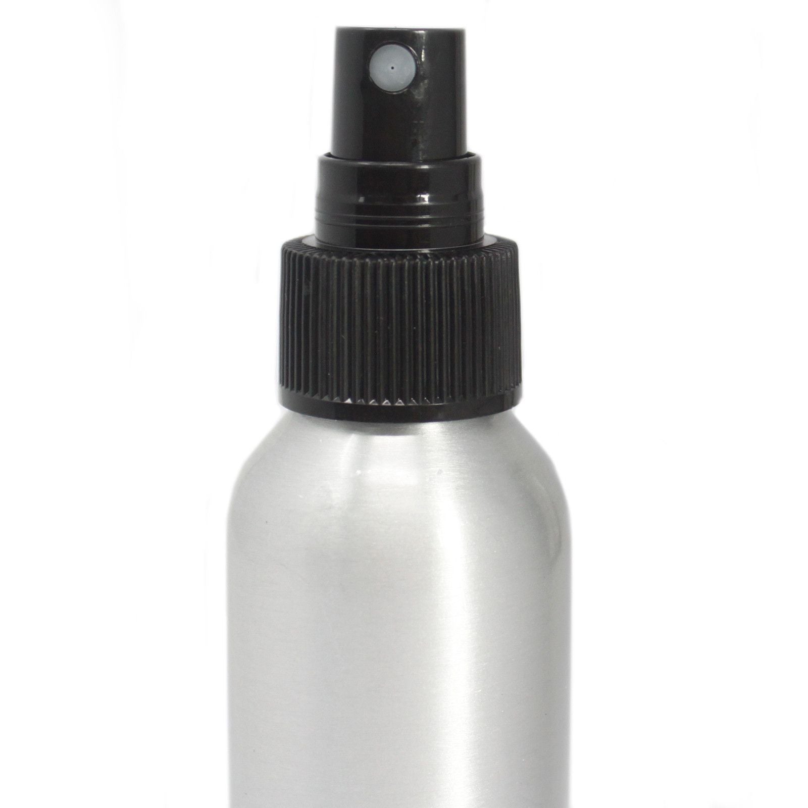 100ml Aluminium Bottle with Black Spray Top for Essential Oils