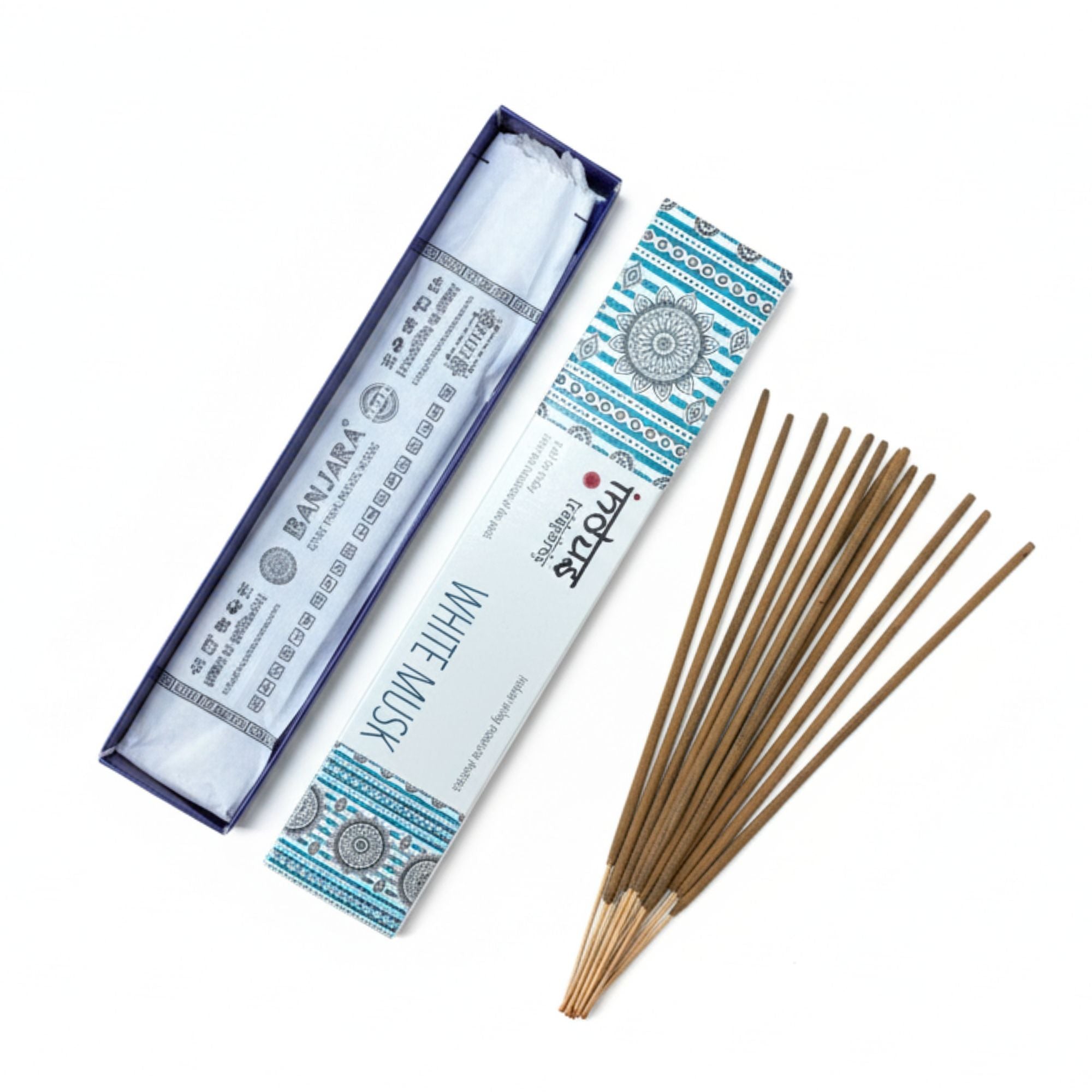 Indus Treasures White Musk Incense Sticks 15g Pack
