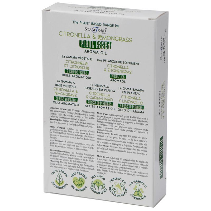 Plant Based Aroma Oil Citronella Lemon Grass for Home Use