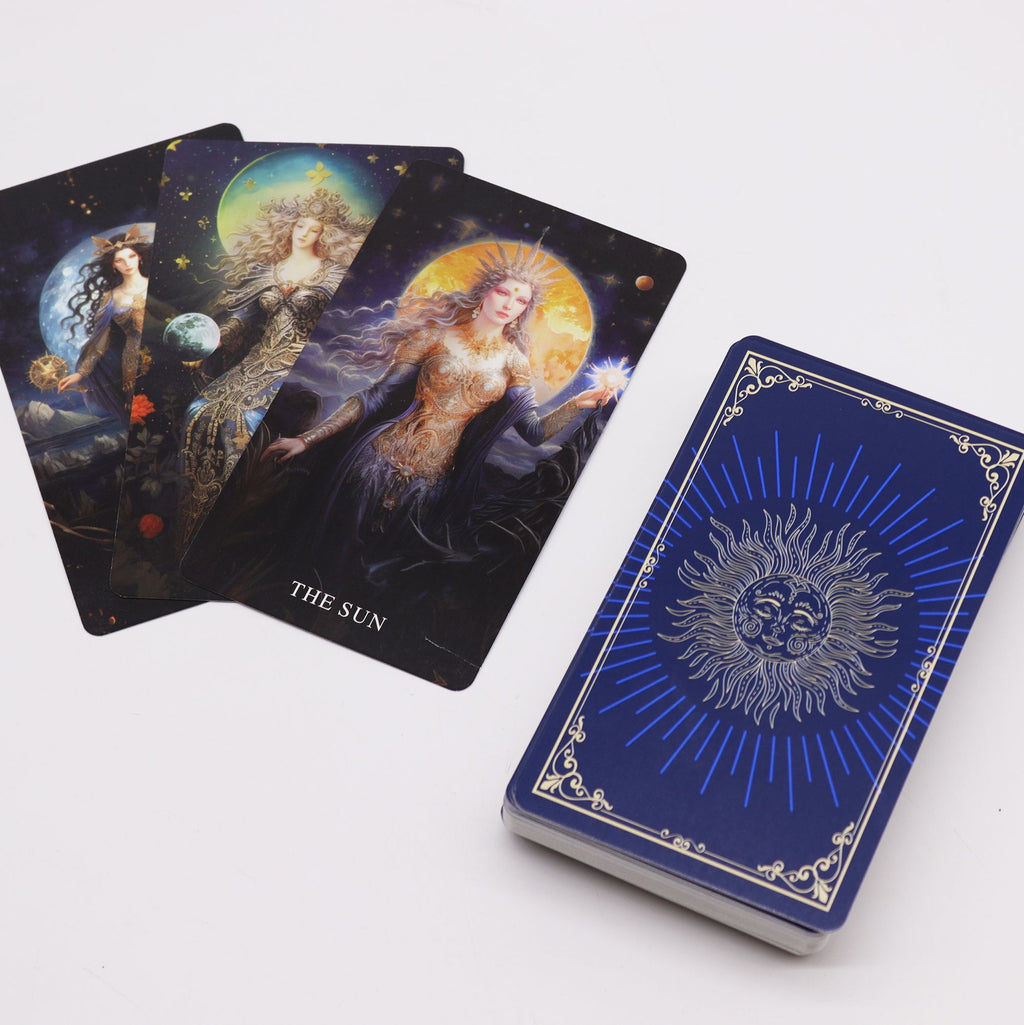 Goddess Arcana Tarot Cards with Guide Book for Insightful Readings