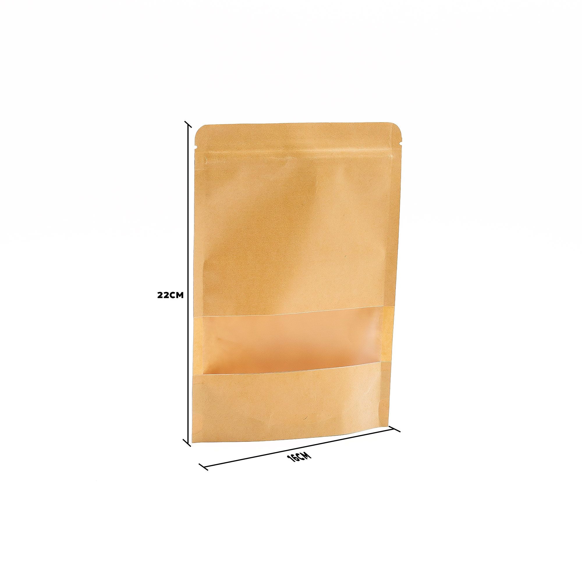 Kraft Window Bag 16 x 24 cm for Creative Gift Packaging Use