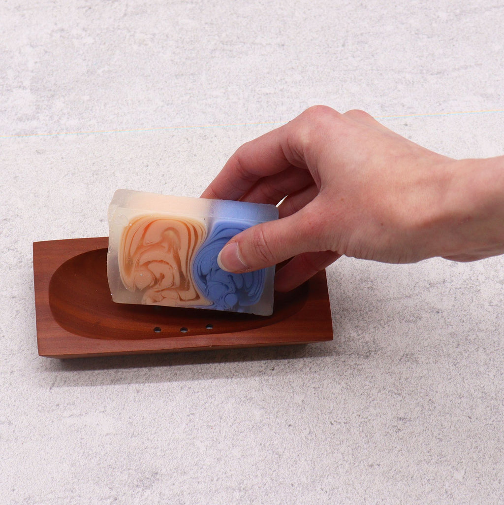 Classic Mahogany Rectangle Soap Dish for Stylish Bathroom Decor