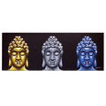 Buddha Painting Three Heads Black for Elegant Home and Office Décor