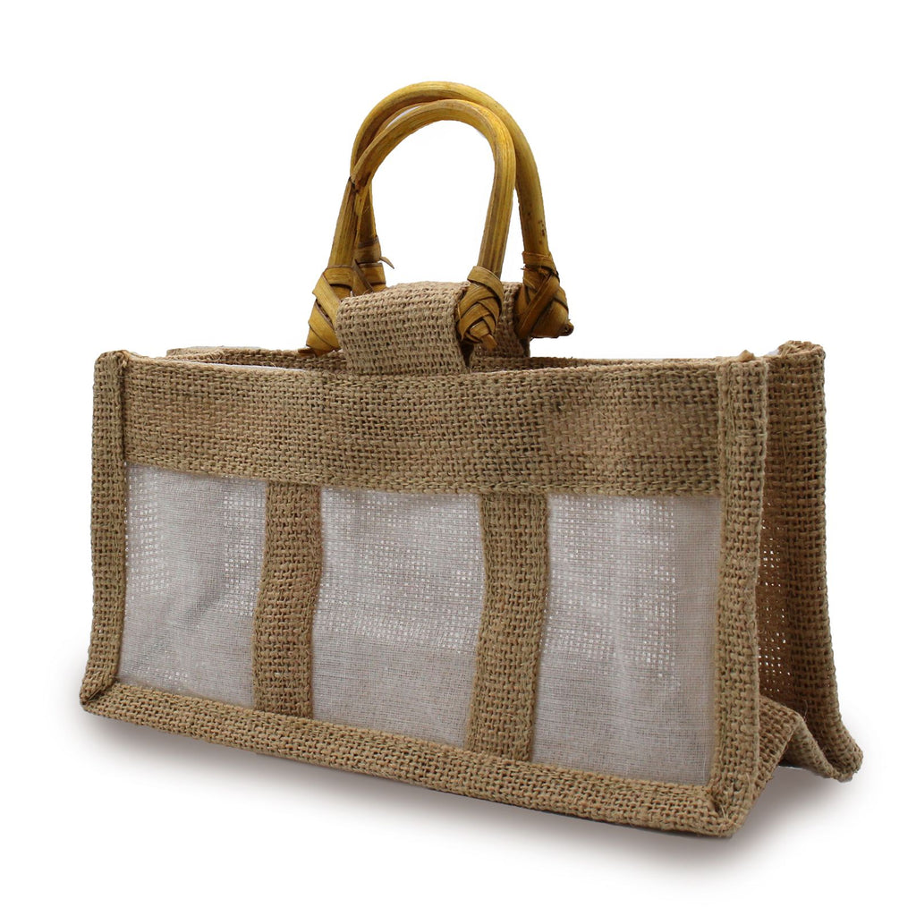 Three Jars 100% Natural Jute Gift Bag for Eco Friendly Gifting