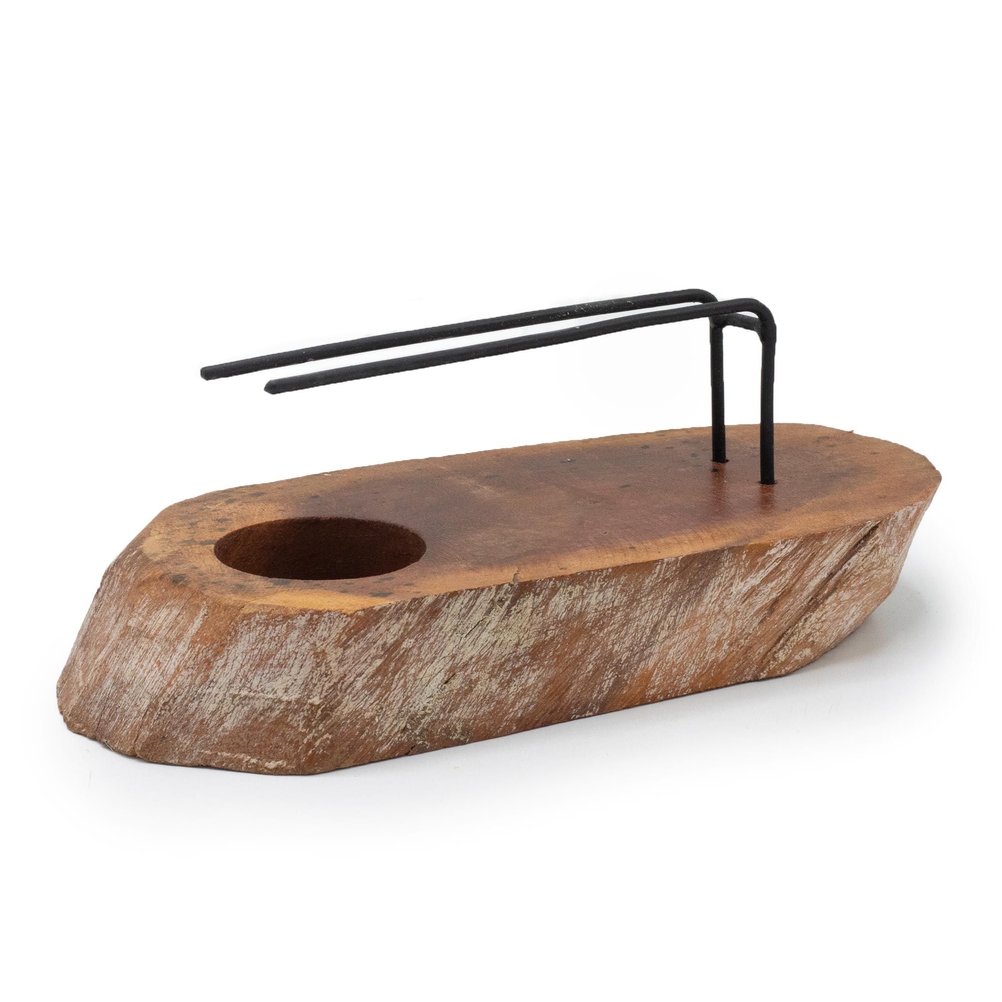 Palo Santo Heater Whitewash Gamel Wood for Aromatic Enjoyment