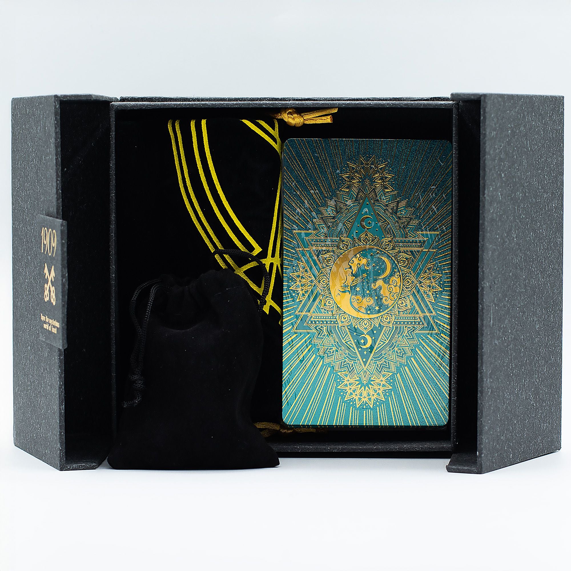 Gold and Turquoise Foil Tarot Card Gift Set for Collectors and Fans