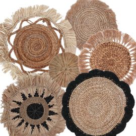 Set of Six Natural Wall Art Abu Abu Collection for Stylish Decor