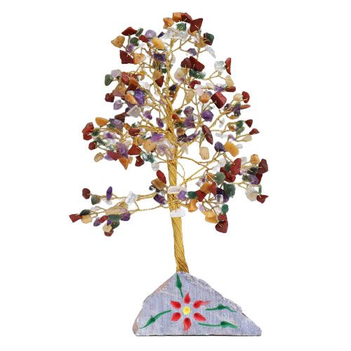 Multi gem 320 Stone Indian Gemstone Tree for Home Decor
