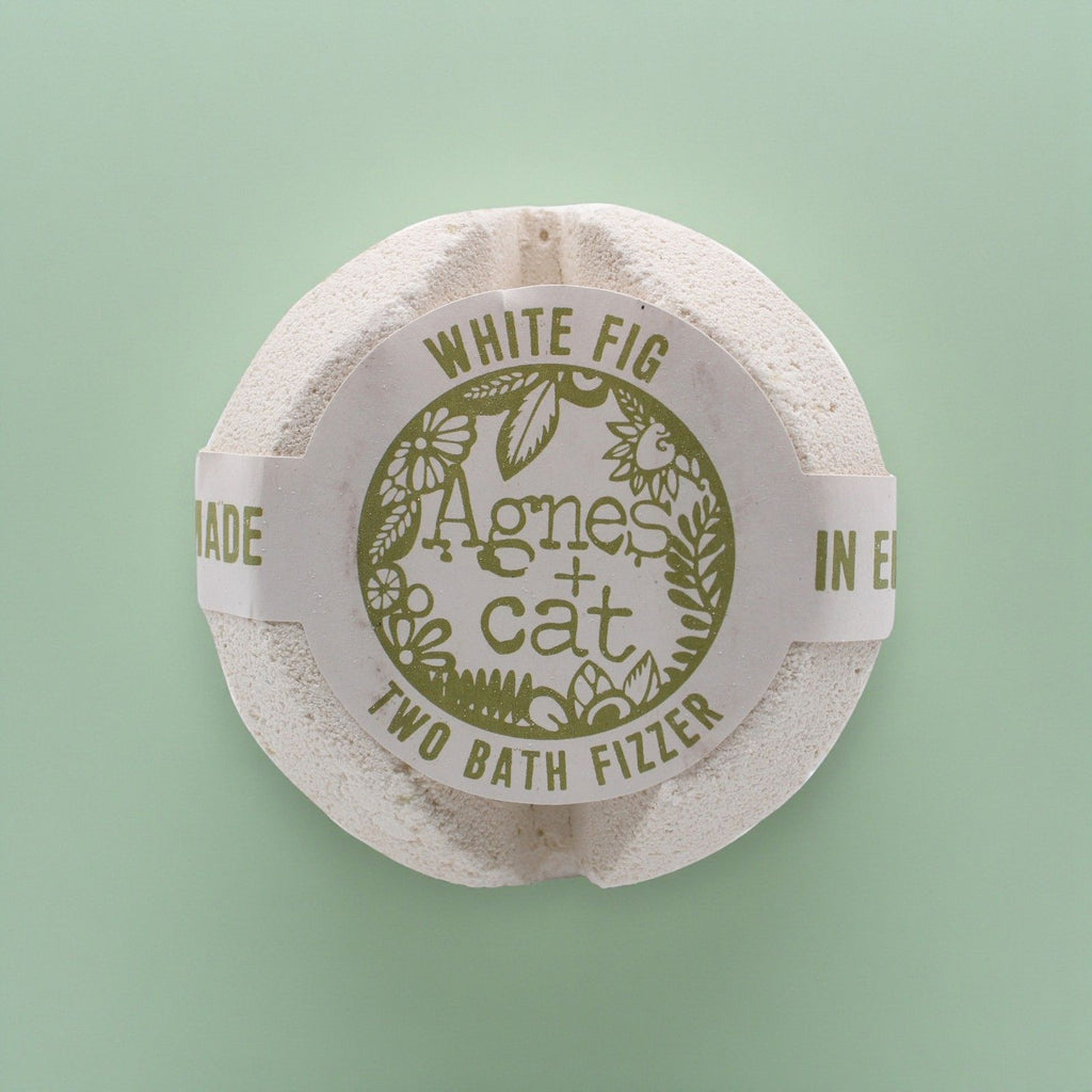 Agnes + Cat Bath Fizzer White Fig for Relaxing and Indulgent Soaks