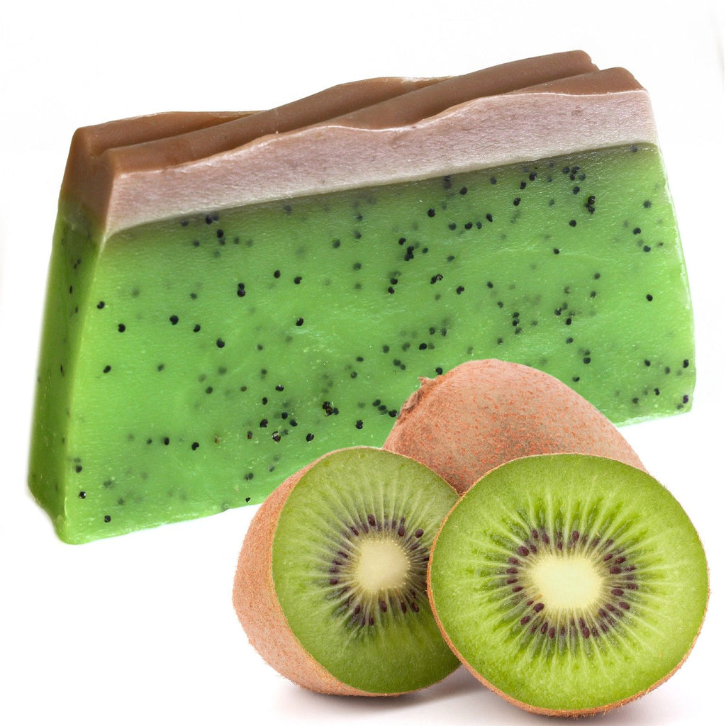 Tropical Paradise Soap Loaf Kiwifruit with Exfoliating Poppy Seeds