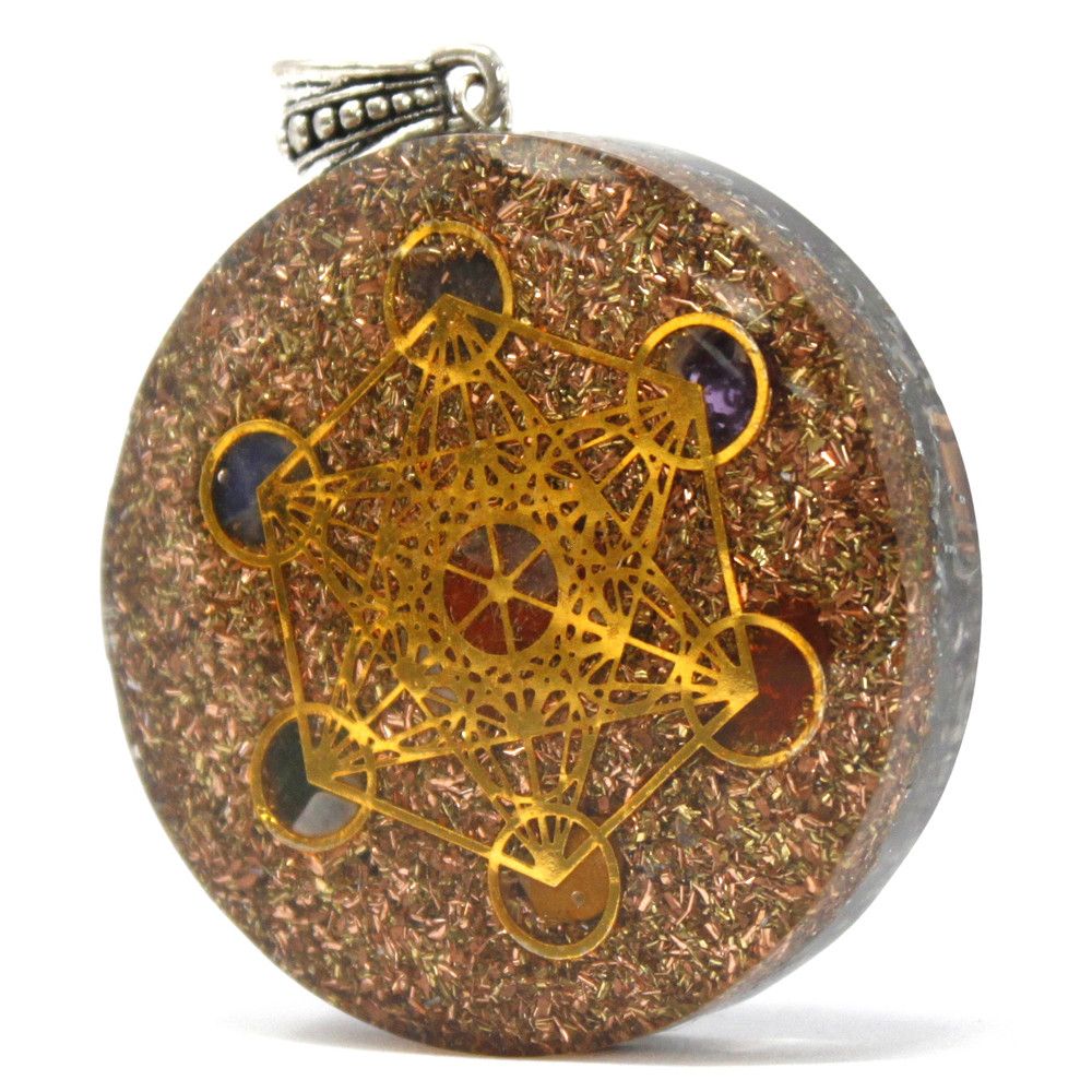 Orgonite Power Pendant Multi Power Chakra with Gemstone Design