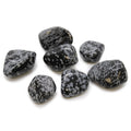 XL Tumble Stones Obsidian Snowflake for Unique Home Decor