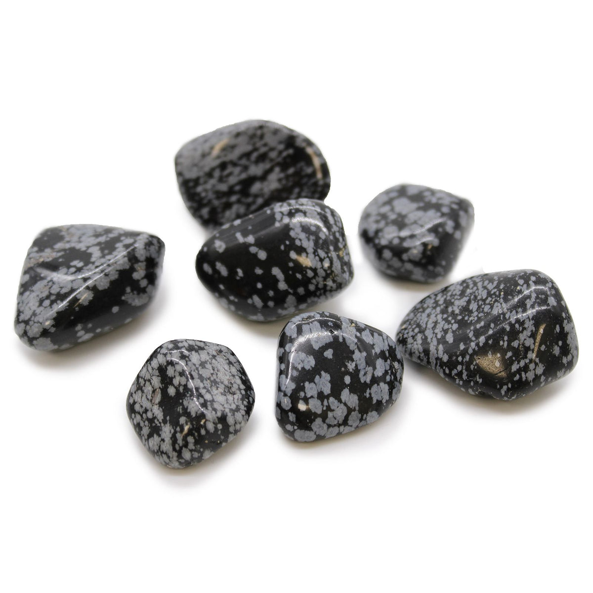 XLarge Tumble Stones - Obsidian Snowflake