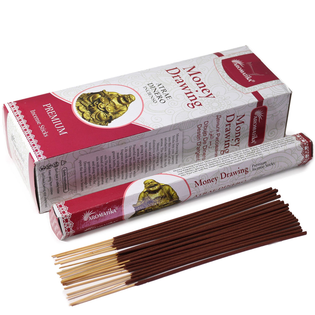 Aromatika Charcoal Free Hex Incense Sticks for Money Drawing