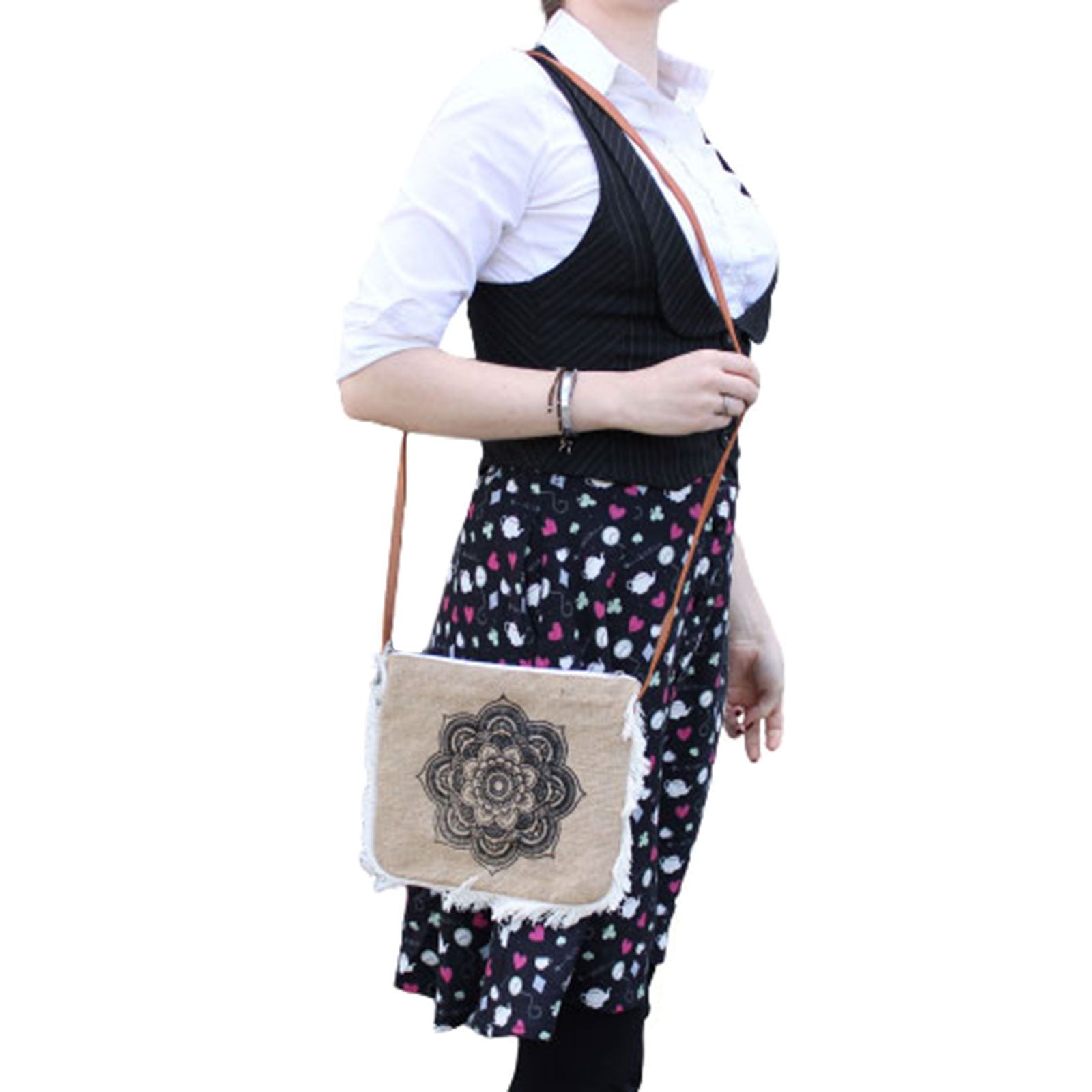 Fab Fringe Bag with Mandela Print Stylish Unique Design for You