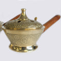 Ornate Brass Censer Incense Burner for Charcoal and Resins Use