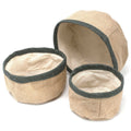 Set of 3 Natural Jute Baskets in Charcoal for Stylish Storage
