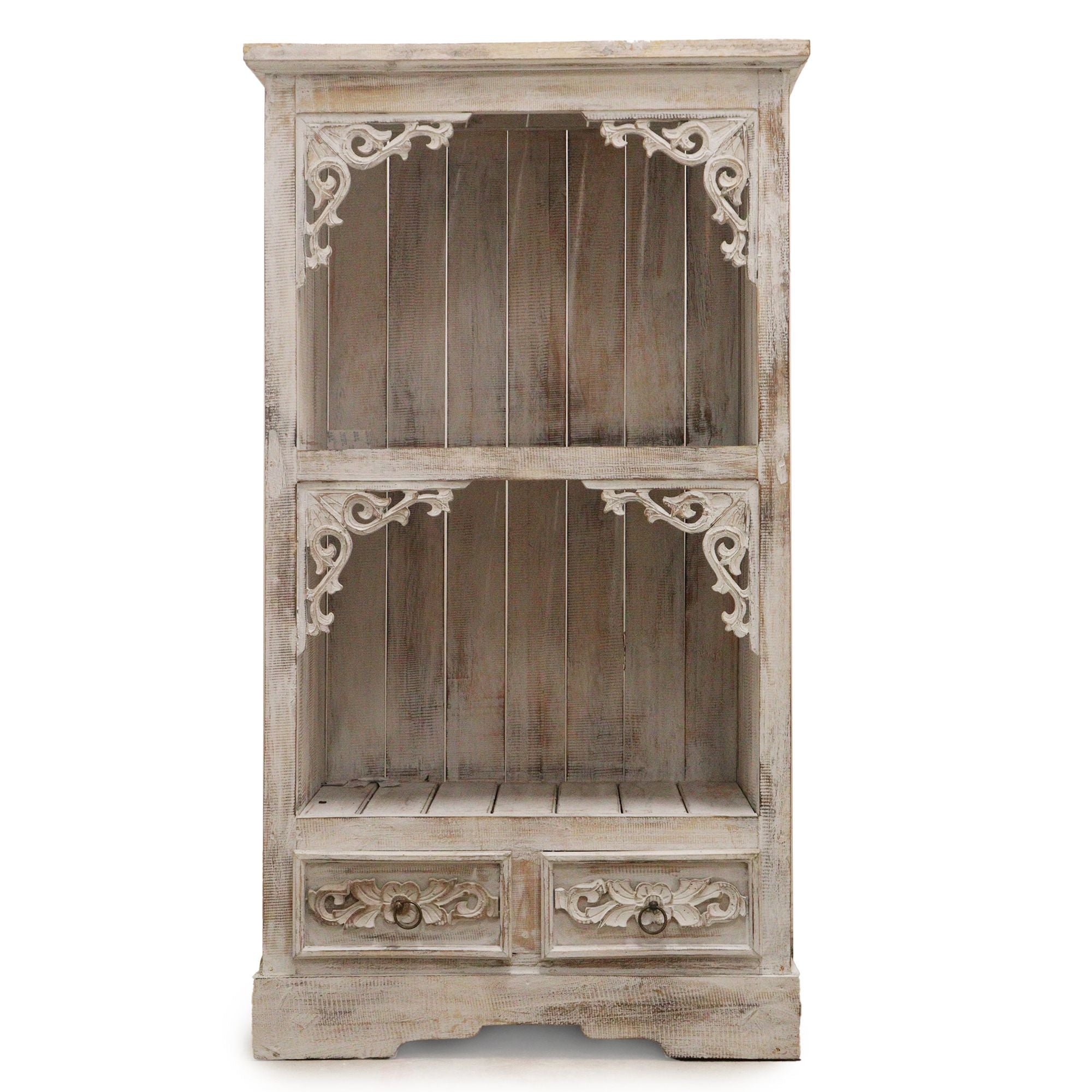 Albasia Bathroom Cabinet in Whitewash for Elegant and Stylish Storage