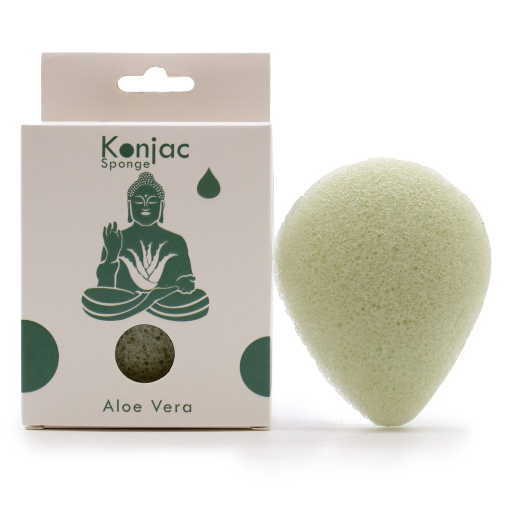 Teardrop Aloe Vera Konjac Sponge for Gentle Skin Care Routine