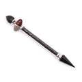 Shiva Lingam Magic Wand with Black Tourmaline and Agate Design
