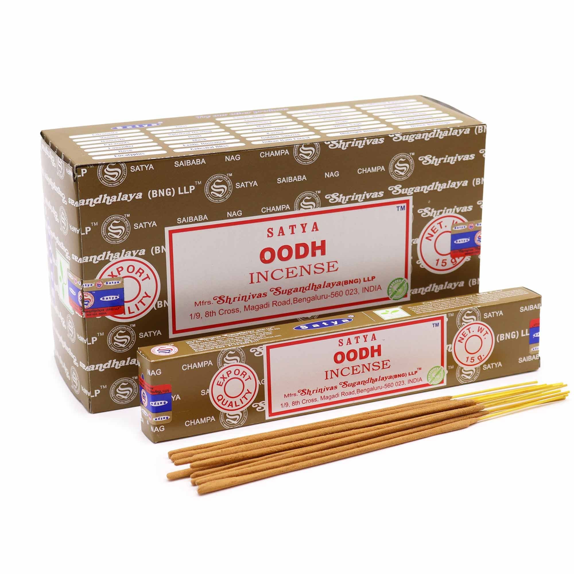 Satya Incense Sticks 15gm Oodh for Refreshing Home Aroma