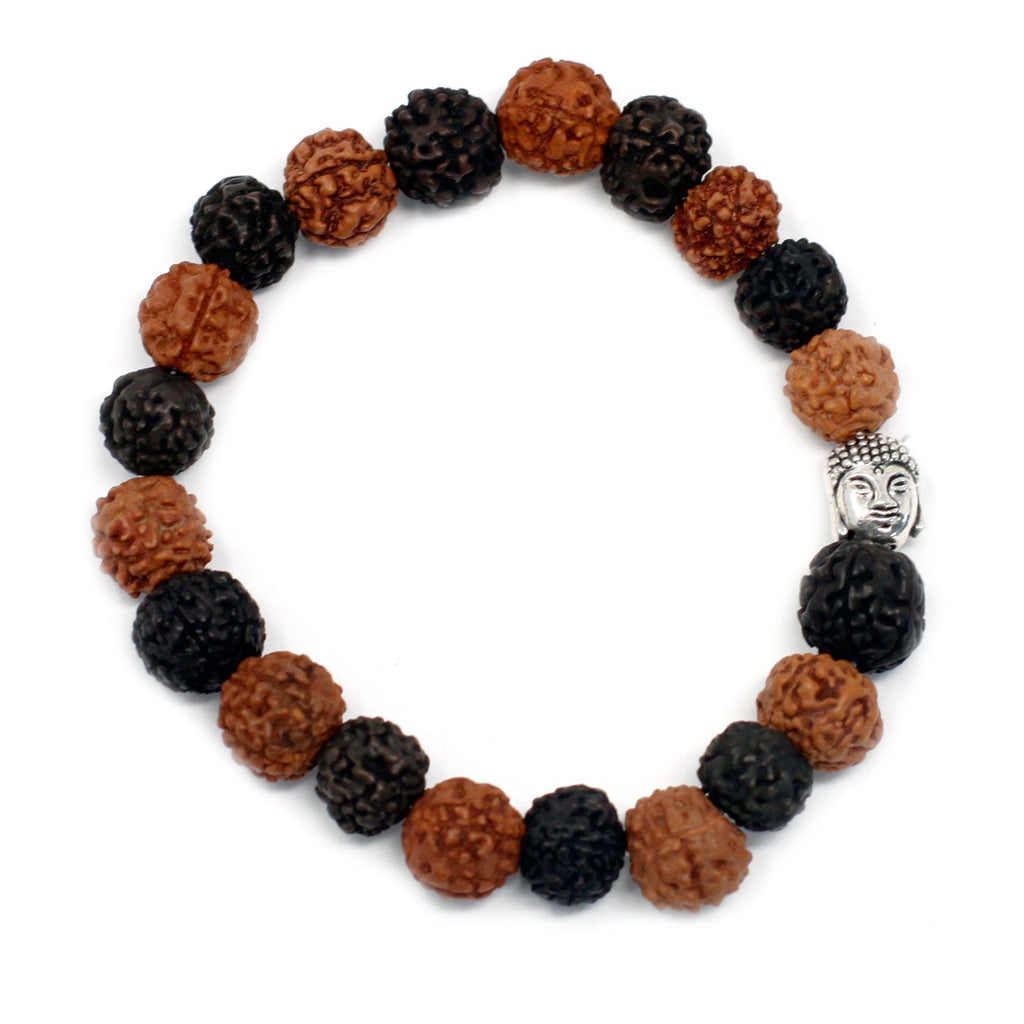 Rudraksha Buddha Bangle Mala with 20 Unique Decorative Beads