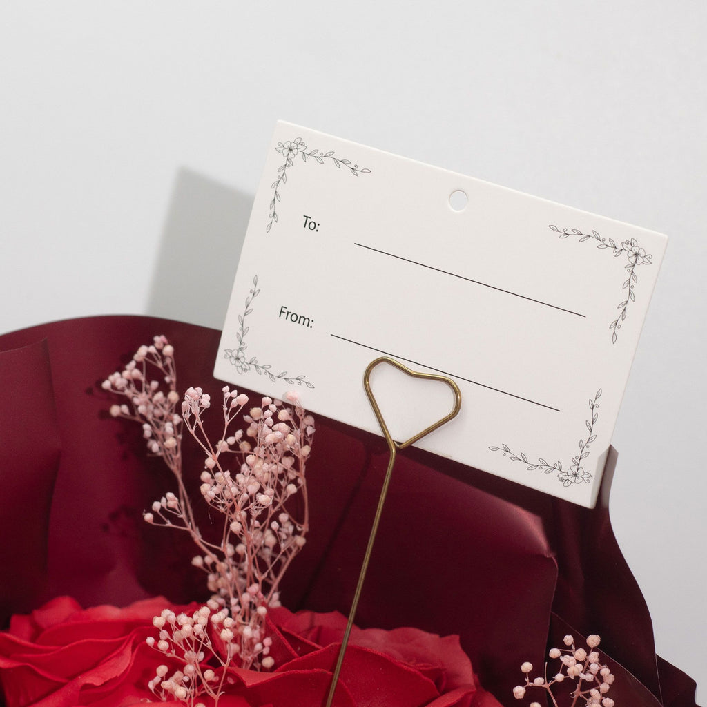 Large Red Roses Bouquet Love is Eternal with Gift Card Included