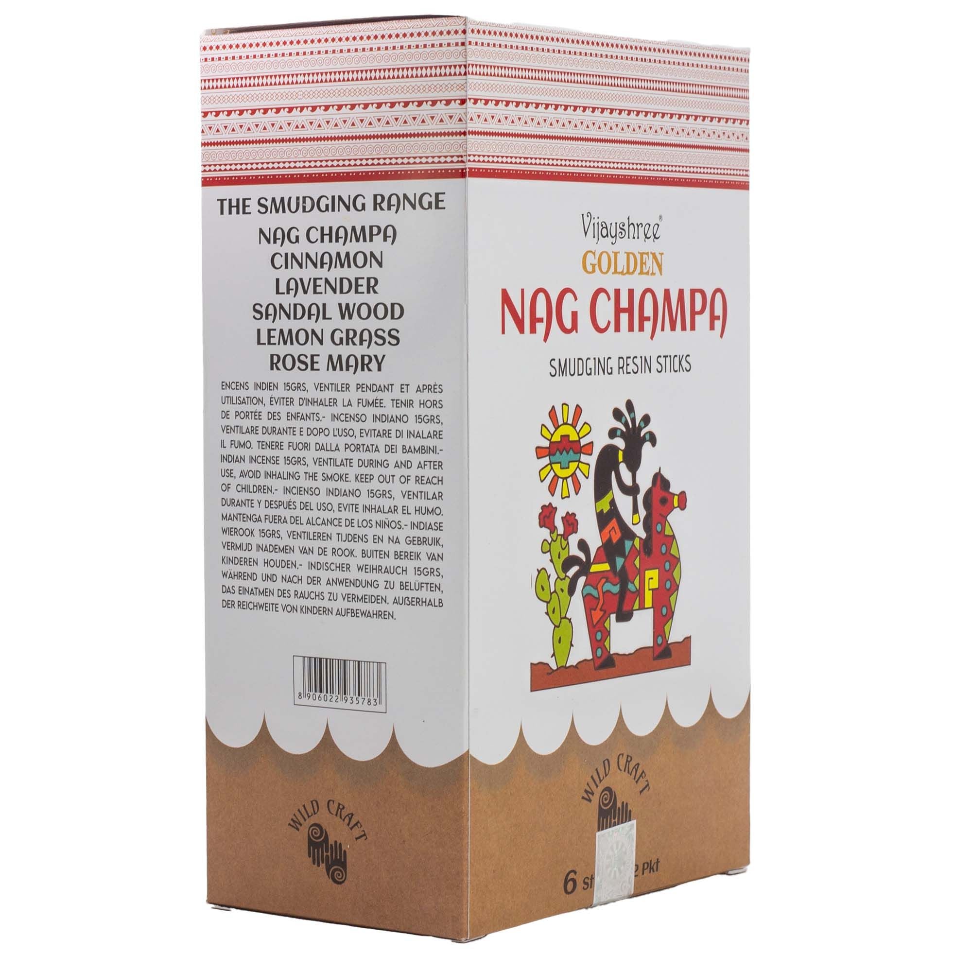Golden Nag Champa Smudging Resin Sticks in 30g Pack
