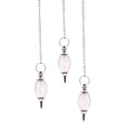 Lingam Shaped Rock Quartz Gemstone Pendulum for Divination Use